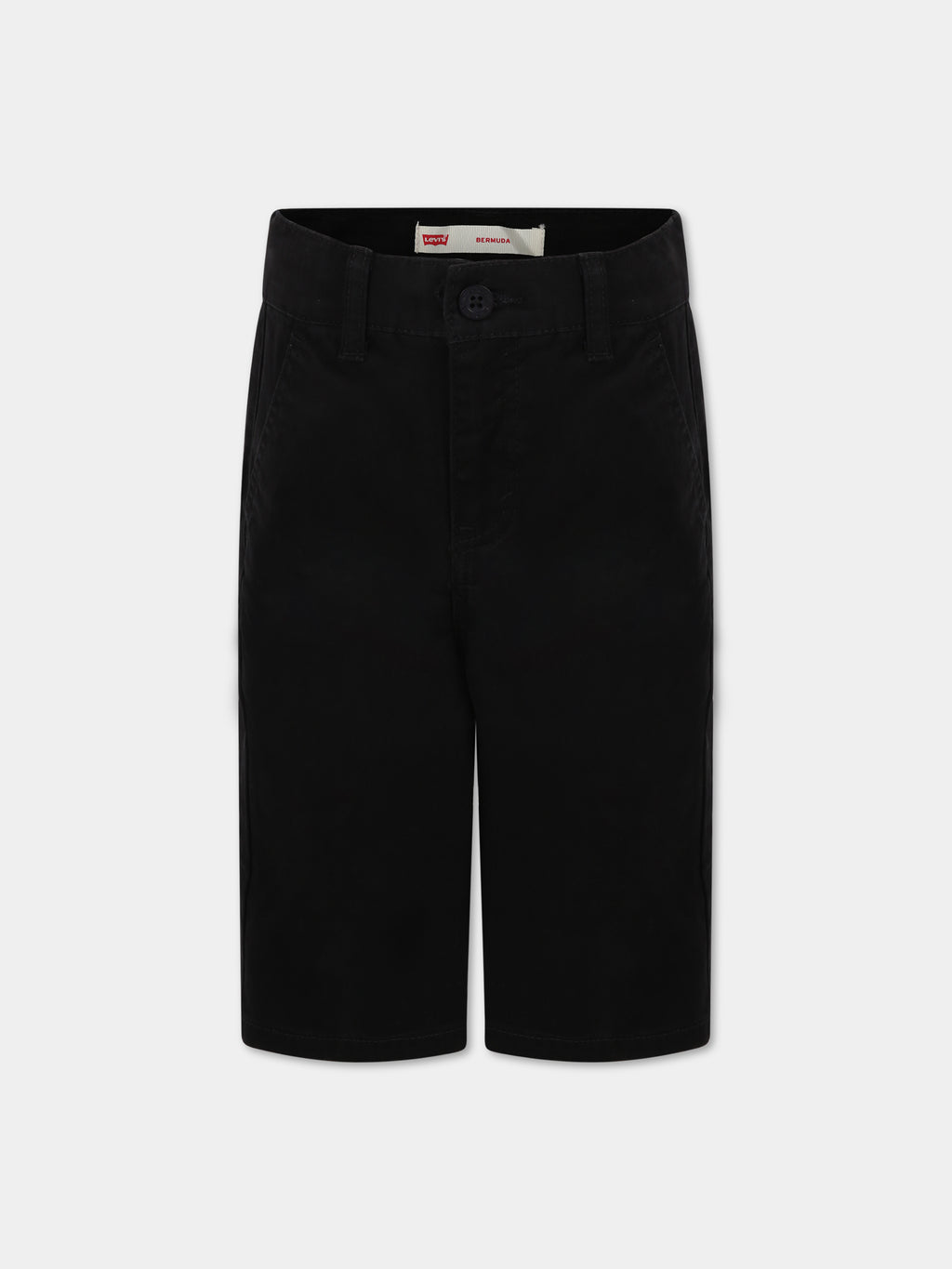 Black shorts for boy with logo